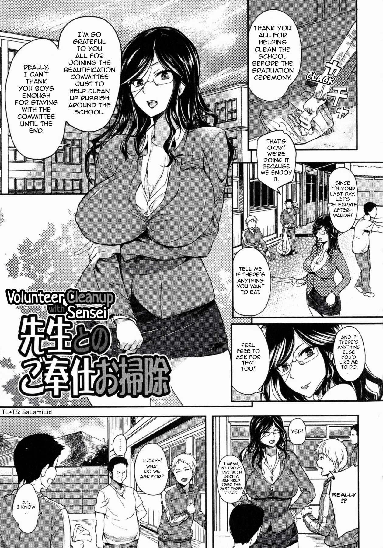 Hentai Manga Comic-Volunteer Cleanup with Sensei-Read-1